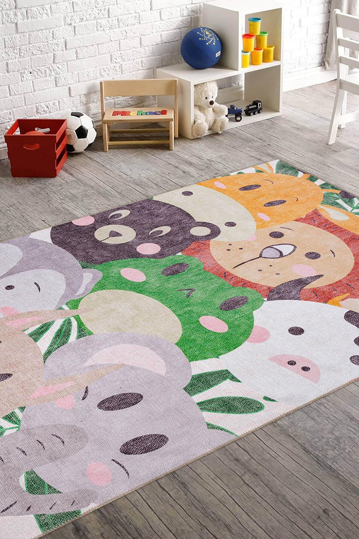 Artloop Çocuk Odası Halısı Minor Dekoratif Renkli Halı AL 416